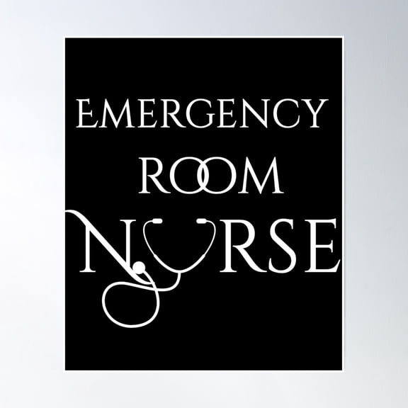 Emergency Room Er Nurse Poster Wall Art, Modern Wall Decor, 8x12 UNFRAMED