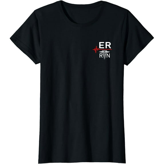 Emergency Room Registered Nurse Gift ER Heartbeat T-Shirt