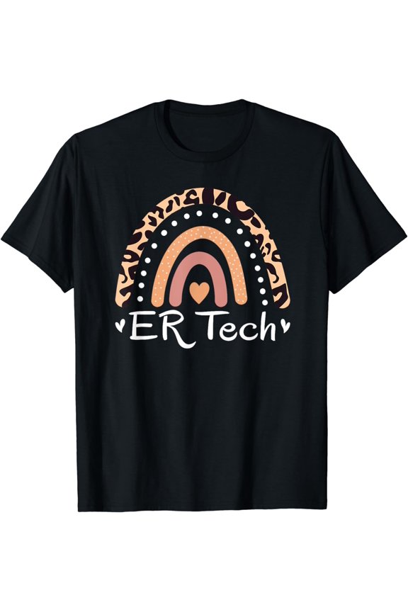 Emergency Room Technician Rainbow ER Tech Nurse Technologist T-Shirt