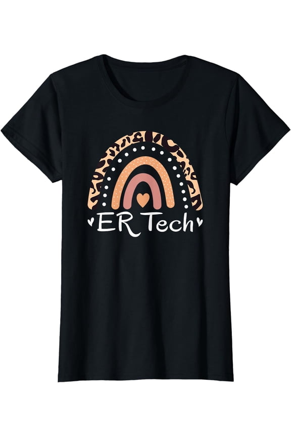 Emergency Room Technician Rainbow ER Tech Nurse Technologist T-Shirt