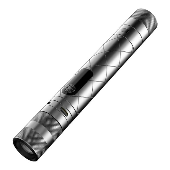 Emergency Safety Tool 3 Mode LED Flashlight Builtin Alarm Arcs Lighter For Camping Adventure Night Activity