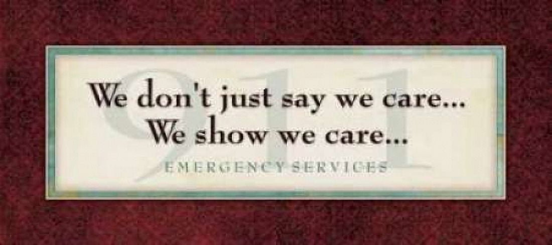 Emergency Services - Show We Care Canvas Art - Stephanie Marrott (10 x 20)