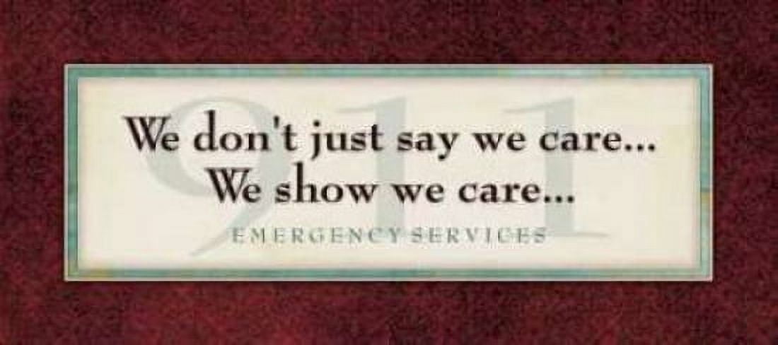 Emergency Services - Show We Care Canvas Art - Stephanie Marrott (24 x 48)