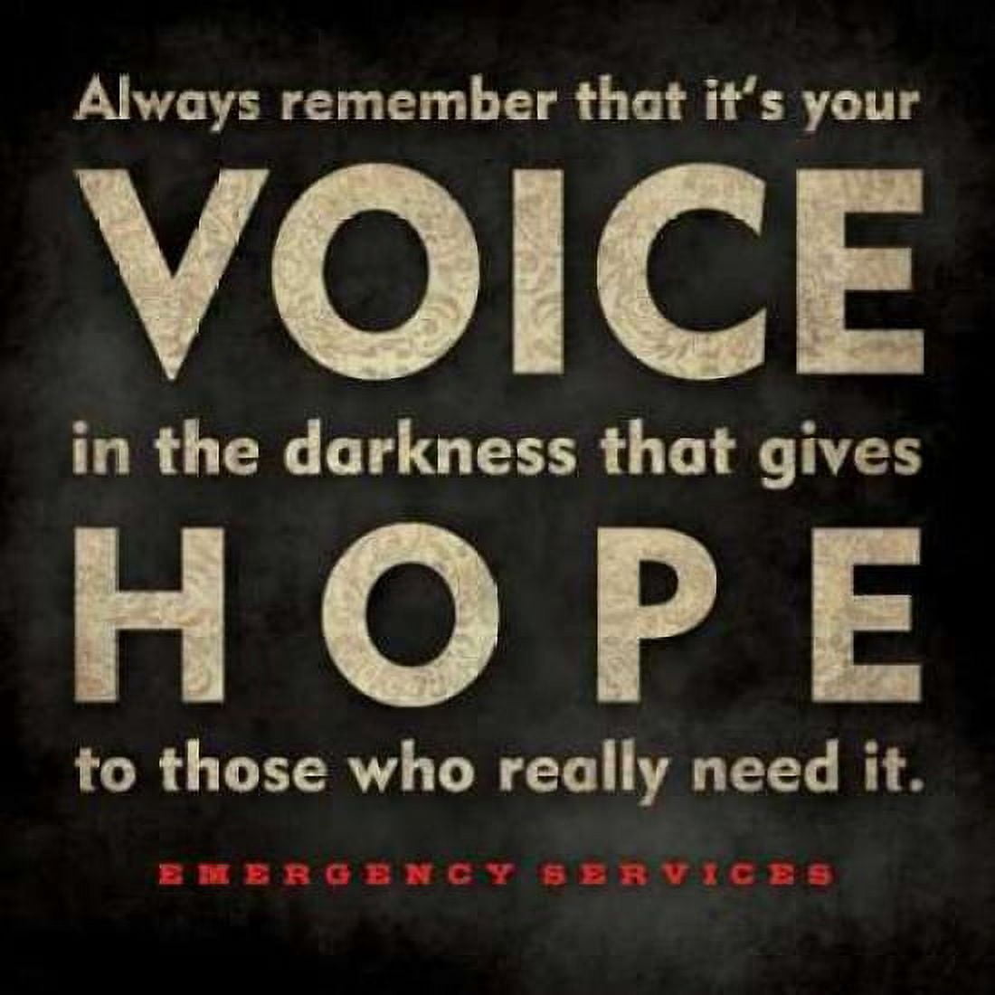 Emergency Services - Voice Canvas Art - Stephanie Marrott (24 x 24)