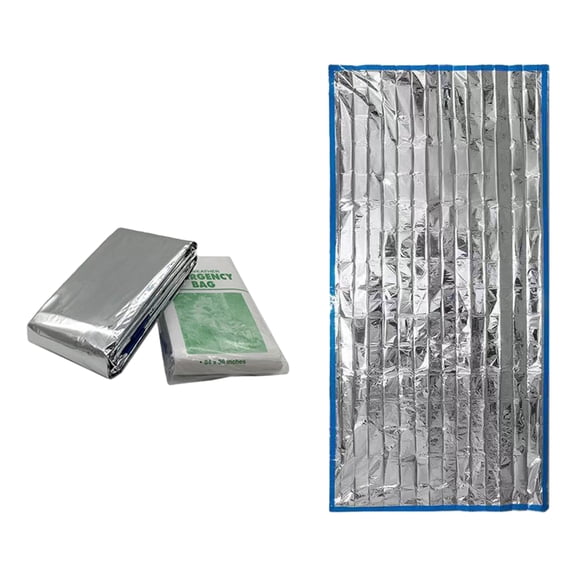 Emergency Sleeping Bag Compact Lightweight, 82x35" Blanket for Camping Hiking, All Weather Thermal Bivy Sack, Outdoor Gear for Car Kit Backpacking, G