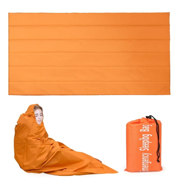 Emergency Sleeping Bag, EEEkit 78.7 x 39.3'' Lightweight Thermal Bivy Sack Mat for Outdoor Camping Hiking