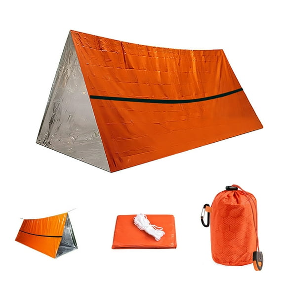Emergency Sleeping Bag Emergency Gear Bivy Sack Ultralight Waterproof Thermal Survival Bivvy Bag with Heat Retention for Camping, Hiking, Backpacking