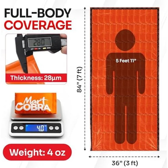 Emergency Sleeping Bag for Survival Gear and Supplies Life Bivy Sack Waterproof Mylar Emergency Blankets for Survival Kit Car Camping Gear Hiking Tac Bivvy Go Bags Supplies Sleep Sacks Shelter