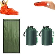 Emergency Sleeping Bags for Survival, Pocket Size Emergency Sleeping Bag, Waterproof Thermal Bivy Sack for Camping, Hiking, Outdoor, Travel, Emergency Survival Sleeping Bag, Pocket Size Sleeping Bag