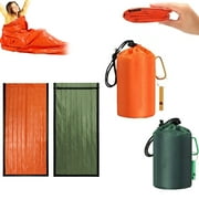 Emergency Sleeping Bags for Survival, Pocket Size Emergency Sleeping Bag, Waterproof Thermal Bivy Sack for Camping, Hiking, Outdoor, Travel, Emergency Survival Sleeping Bag, Pocket Size Sleeping Bag