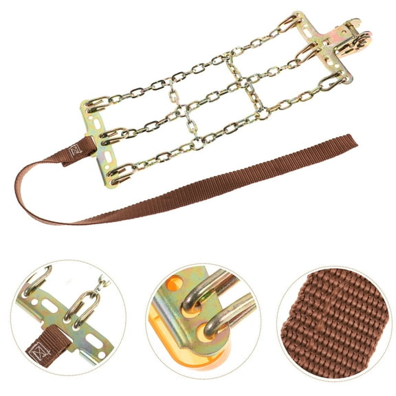 Supvox Steel Ice Chain for Car with Balance Design and Auto Tightener, Assorted Color