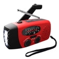 thumbnail image 1 of Emergency Solar Hand Crank Dynamo AM/FM/WB Weather Radio LED Flashlight Charger, Clearance, 1 of 8