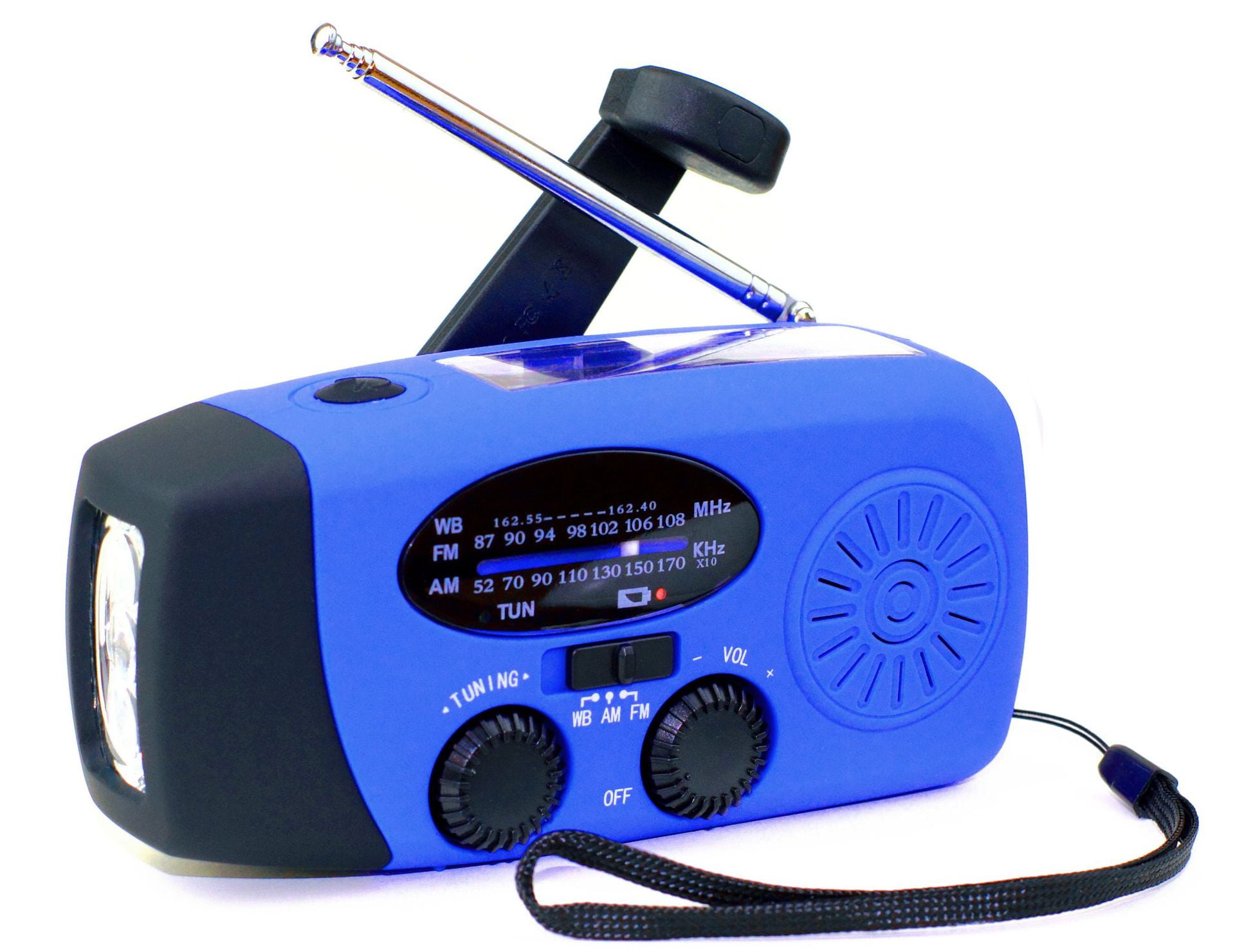Emergency Solar Radio Hand Crank Weather Radio With Led Flashlight Phone Power Bank Charger