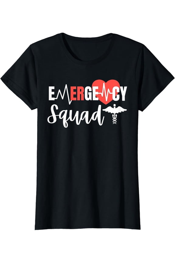 Emergency Squad ER Room Hospital For EMT Students Nurse crew T-Shirt