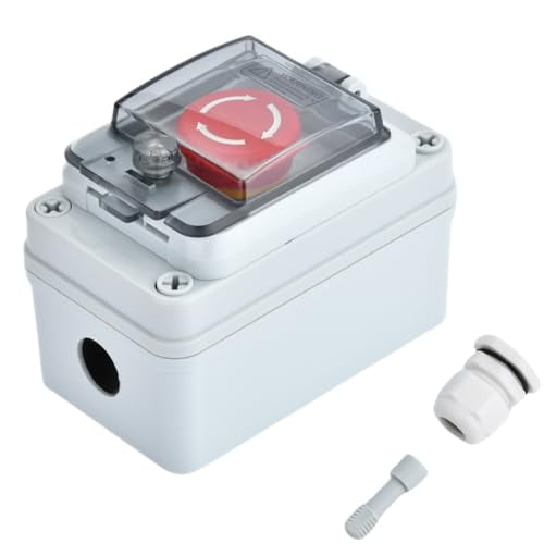 Emergency Stop Button Box 660V 10A Waterproof for Outdoor use ...