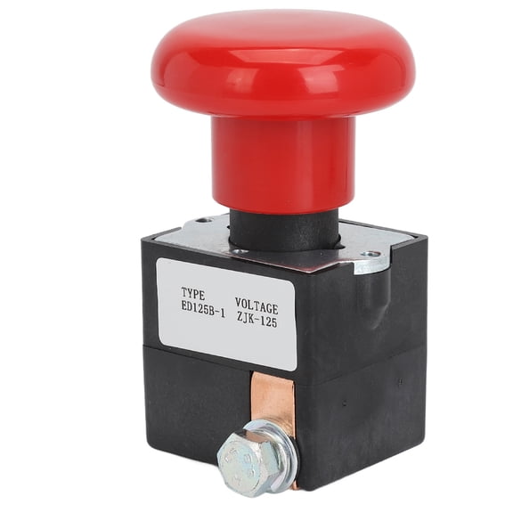 Emergency Stop Push Button Switch 125A DC80V - Heavy Duty Replacement for Albright Electric Stacker Forklift Pallet Car