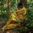 thumbnail image 1 of 160x210cm Emergency Survival Blanket Reflective Thermal Insulation Mat Outdoor Camping Hiking Picnic Waterproof Lightweight Portable, 1 of 9