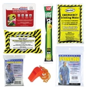 Emergency Survival Essentials Kit for 1 Person, 1 Day - Includes Food, Water, and First Aid Supplies