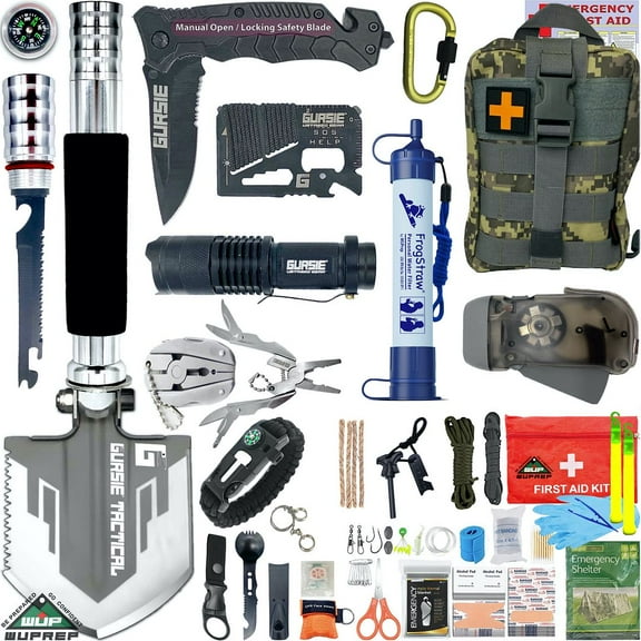 Emergency Survival First Aid Kit, Tactical Gear Bug Out Bag