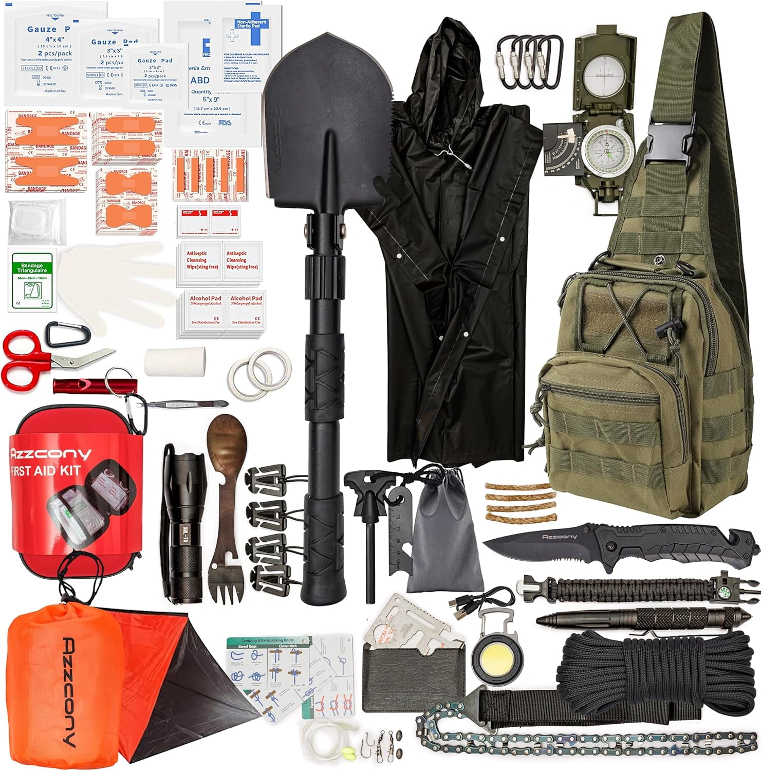 Emergency Survival Kit with First Aid Gears and Supplies EDC Go