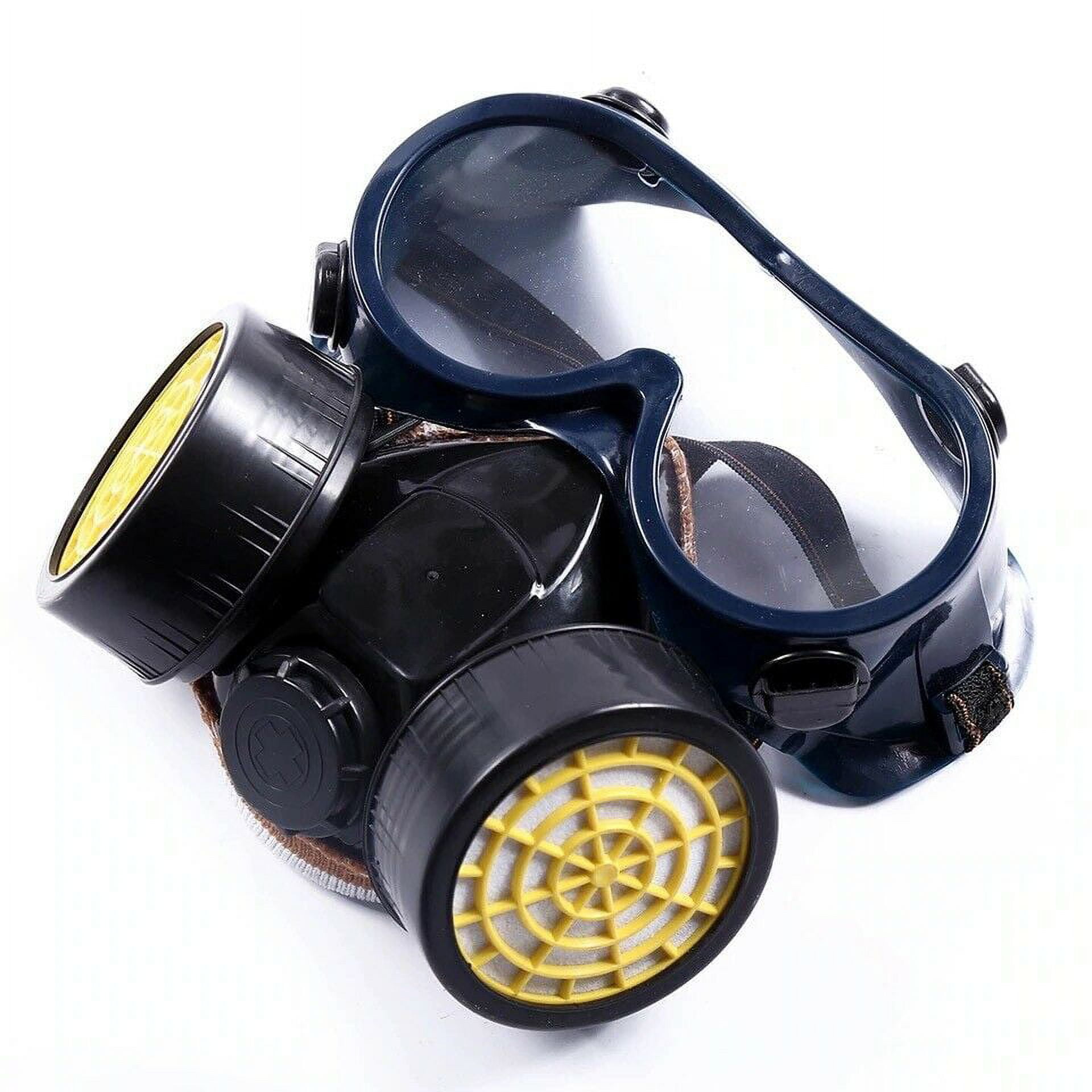 Emergency Survival Safety Respiratory Gas Mask Goggles &2 Dual