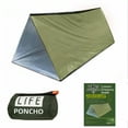 thumbnail image 1 of Emergency Survival Shelter Tent, 59 X 98.4inch Waterproof 2-Person Mylar Thermal Shelter for Hiking Camping., 1 of 7