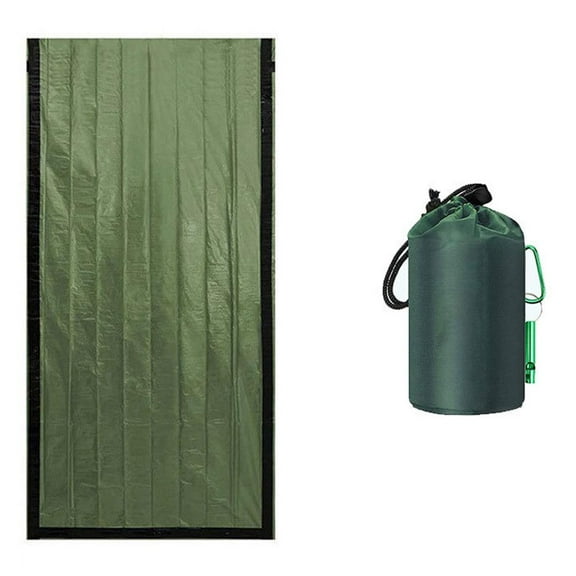 Emergency Survival Sleeping Bag 84.6x35.4 Inch Waterproof Windproof Thermal Bivy Sack for Outdoor Camping Hiking and Disaster Preparedness