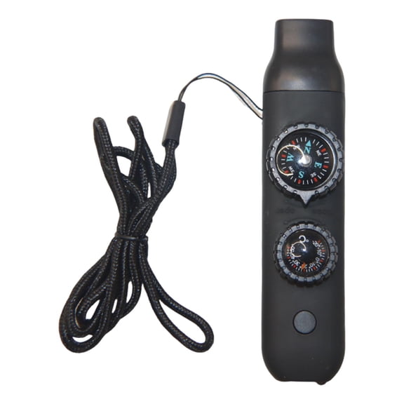 Emergency Survival Whistle Compass Lanyard Lightweight Plastic Design for Kayaking Boating Climbing
