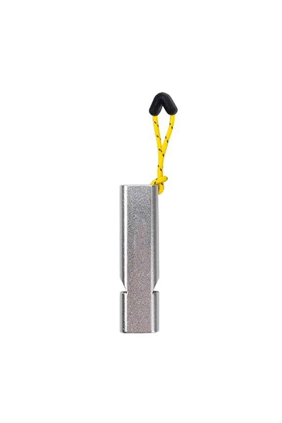 Emergency Survival Whistle, with Keychain, Loud Piercing Sound for Outdoor Signaling, Compact Lightweight Metal, for Hiking Camping, No Batteries Needed