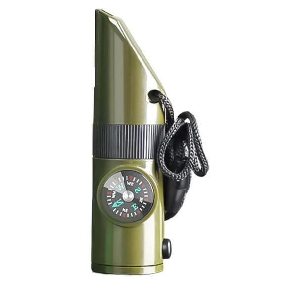 Emergency Survival Whistle, Outdoor 3-in-1 Emergency Whistles with Compass and Magnifier, for Kayaking, Boating, Hiking, Camping, Climbing, Hunting, Fishing, Rescue Signaling