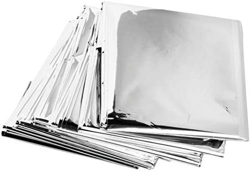 Emergency Thermal Blankets (Pack Of 100) Individually Packaged 84" X