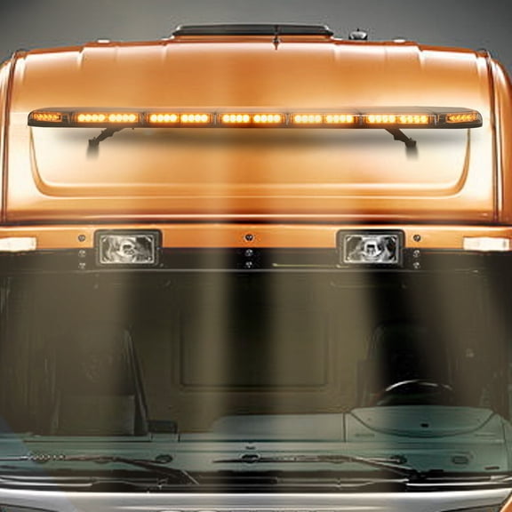 Emergency Top Roof Lamp, PVC LED Light Bar, Rooftop Strobe Light Bar LED Light Bar with Controller For Universal Trucks