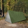 thumbnail image 1 of Emergency Tube Tent for Survival - 2 Person Waterproof Shelter for Hiking, Camping & Disaster Preparedness - Lightweight Life Tent with Reflective Strips, 1 of 4