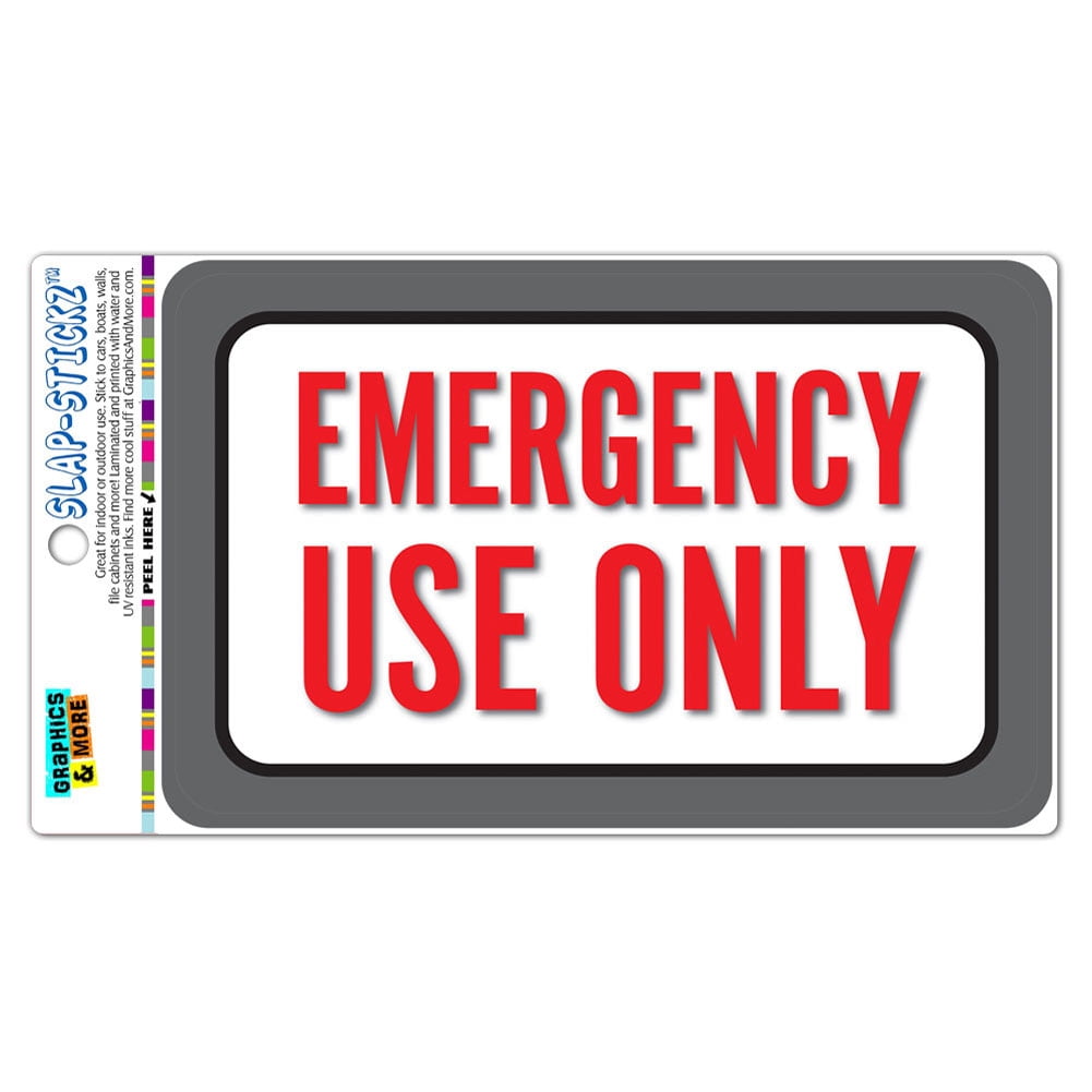 Emergency Use Only SLAP-STICKZ(TM) Automotive Car Window Locker Bumper ...