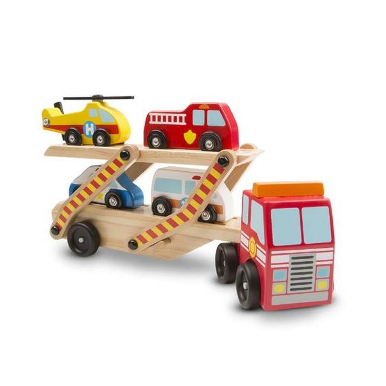 Emergency Vehicle Carrier Wooden Play Set - image 1 of 1
