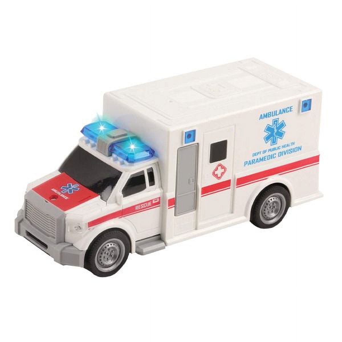 Emergency Vehicles with Lights and Sound Rescue Ambulance Mega