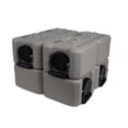 Emergency Water Storage Containers 4-Pack Stackable 3.5 Gallon Tan ...