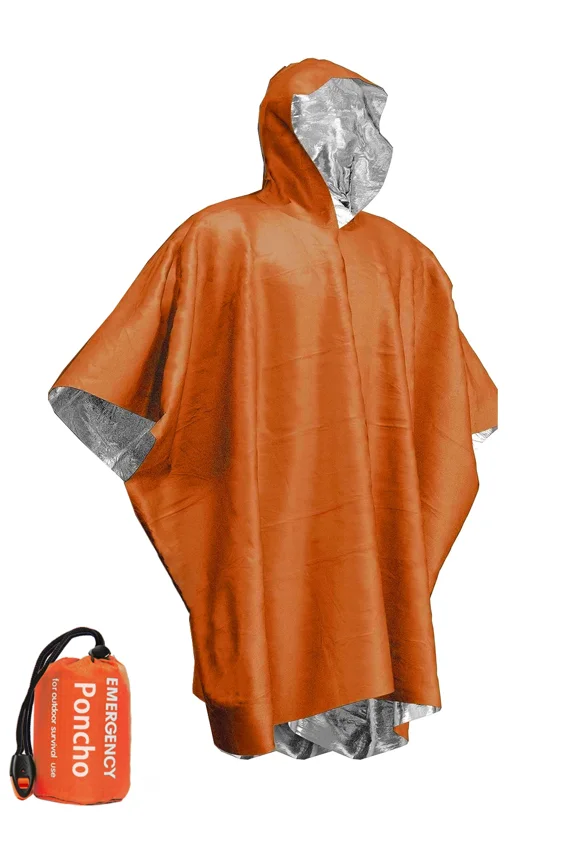 Emergency Waterproof Raincoat Aluminum Film Disposable Pomkkxi Warm Thermal Rainwear Blankets Survival Tools Camping Equipment
