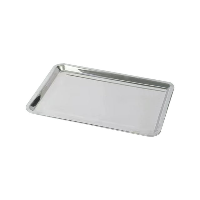 Grill Plate,Stainless Steel Baking Sheets,Heavy-Duty Metal Tray,Non-Toxic Cookware,Rectangle Design for Kitchen,Oven Use,Cooking Sheets,Safe Heat Resistance,|Stainless Steel,E,NCHKUN