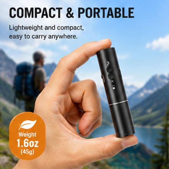 Emergency Whistle 120dB with LED Flashlight, Bear Deterrent Survival Whistle for Hiking and Camping, Portable Safety Alert Device
