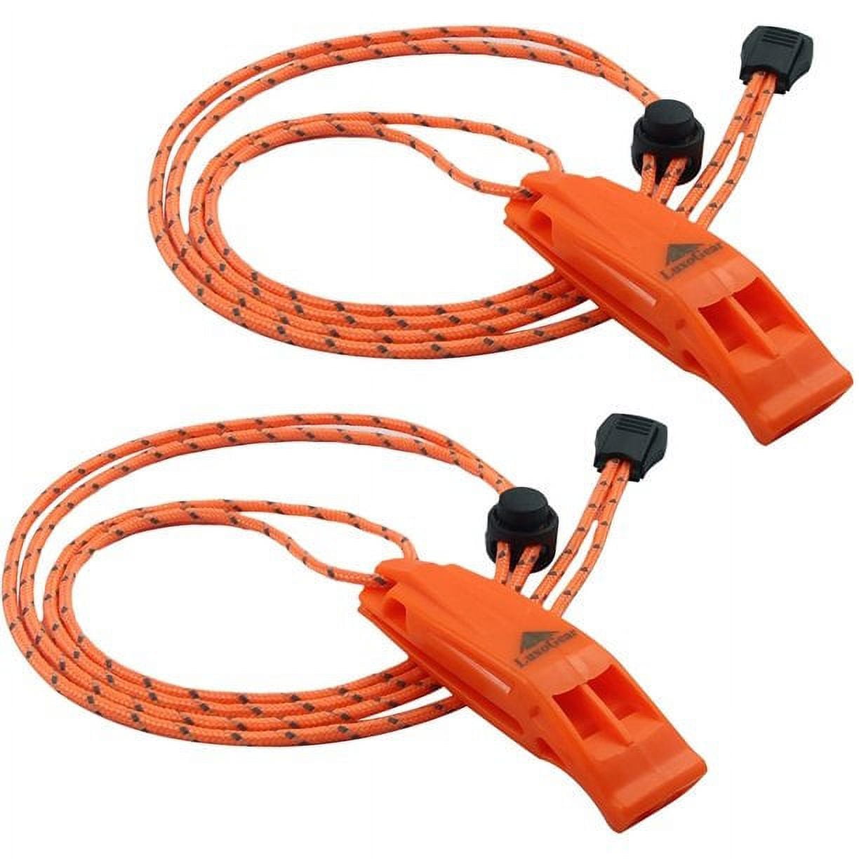 Emergency Whistles with Lanyard Safety Whistle Survival Shrill Loud for Kayak Life Vest Boating Fishing Boat Camping Signaling Lifeguard Whistles 2 Pack
