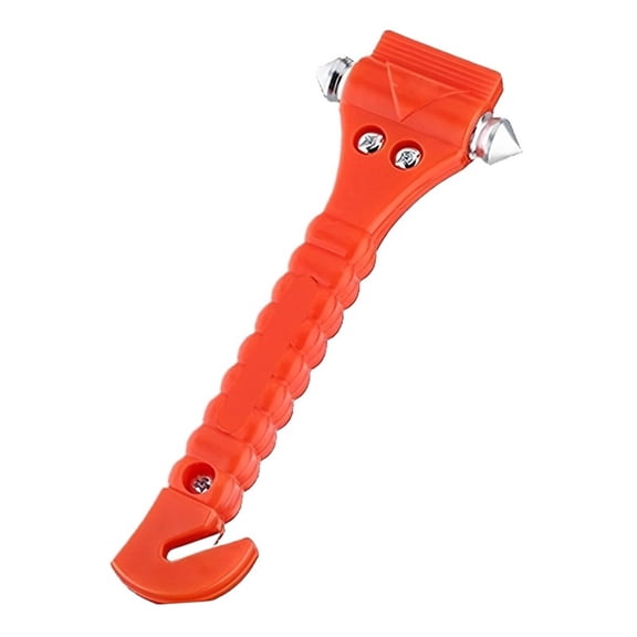 Emergency Window Breaker & Seatbelt Cutter 2-In-1 Car Safety Life Car Escape Tool Glass Breaker Window Punch Tool Red 1 Pack