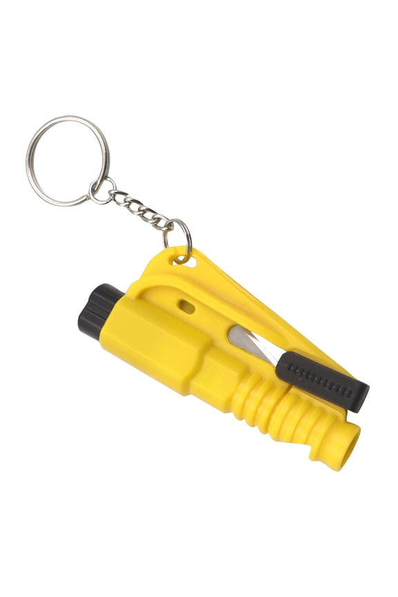 Window Breaker Tool Keychain, Multifunctional Emergency Car Escape Tool with Seatbelt Cutter and Safety Whistle