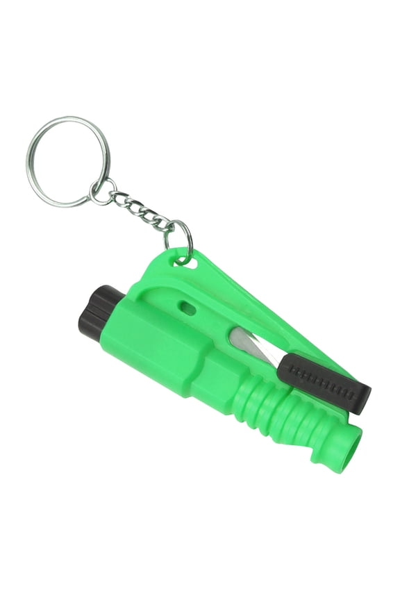 Window Breaker Tool Keychain, Multifunctional Emergency Car Escape Tool with Seatbelt Cutter and Safety Whistle