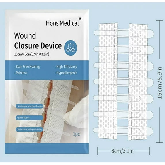 Emergency Wound Closure Strips,Sutures Butterfly Bandaids for Wound Closure, Zip Stitch Wound Closure Strips, Surgical Laceration Repair Without Stiches