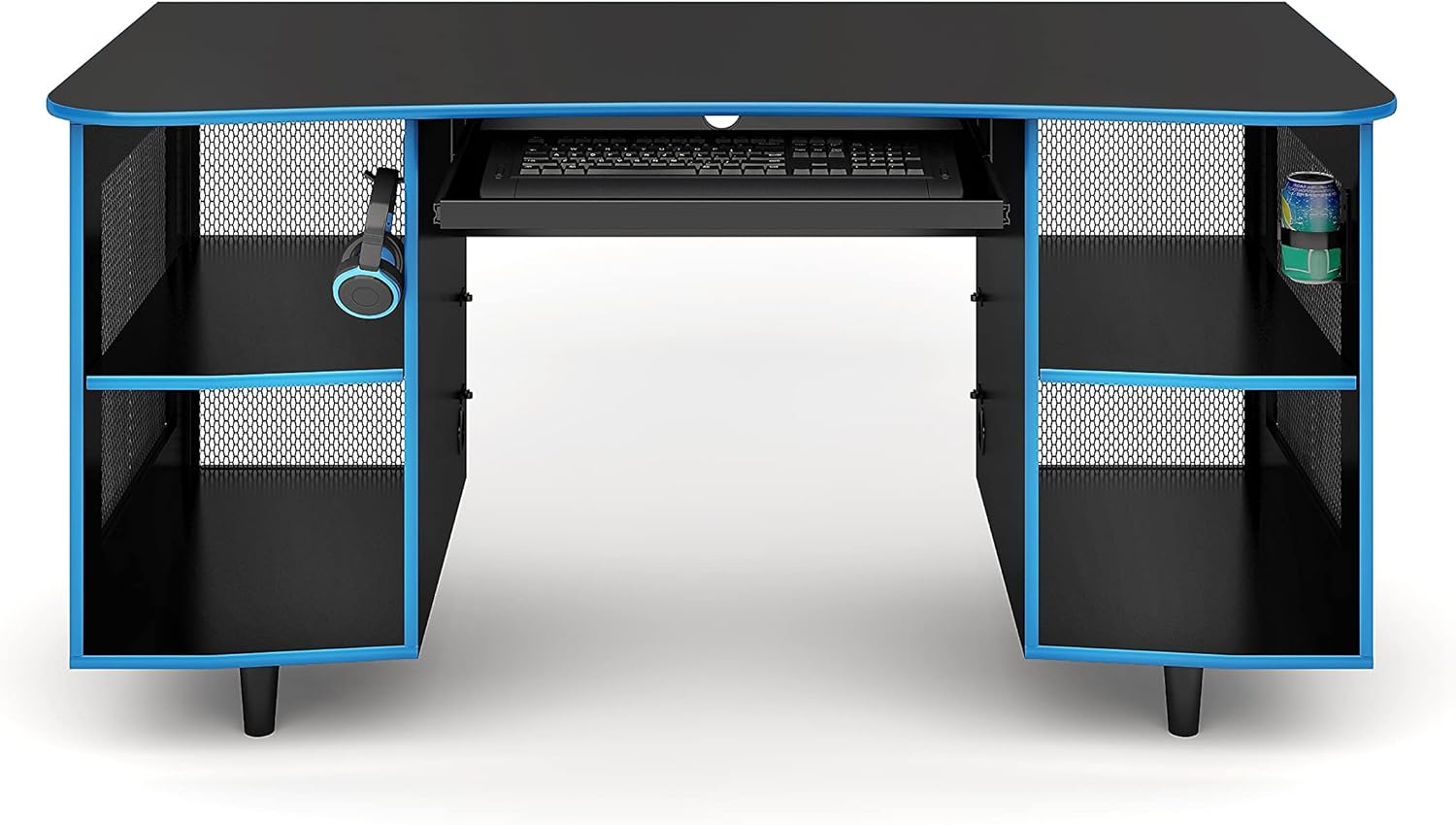 Emergent 60Inch Laminate Computer Desk, Black (SpusEgdb)