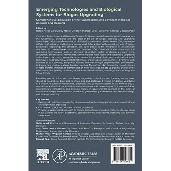 Pre-Owned Emerging Technologies and Biological Systems for Biogas Upgrading [Paperback] Aryal, Nabin; Morck Ottosen, Lars Ditlev; Wegener Kofoed, Michael Vedel and Pant, Deepak