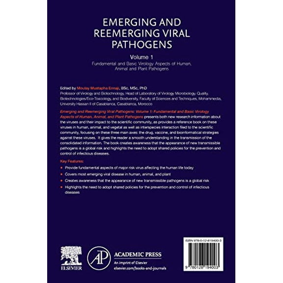 Pre-Owned Emerging and Reemerging Viral Pathogens: Volume 1: Fundamental and Basic Virology Aspects of Human, Animal and Plant Pat, (Paperback)