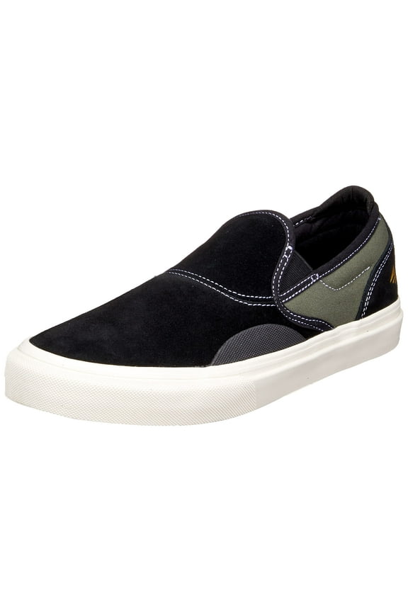 Men's Wino G6 Slip-On Skate Shoe, Black/Olive, 8