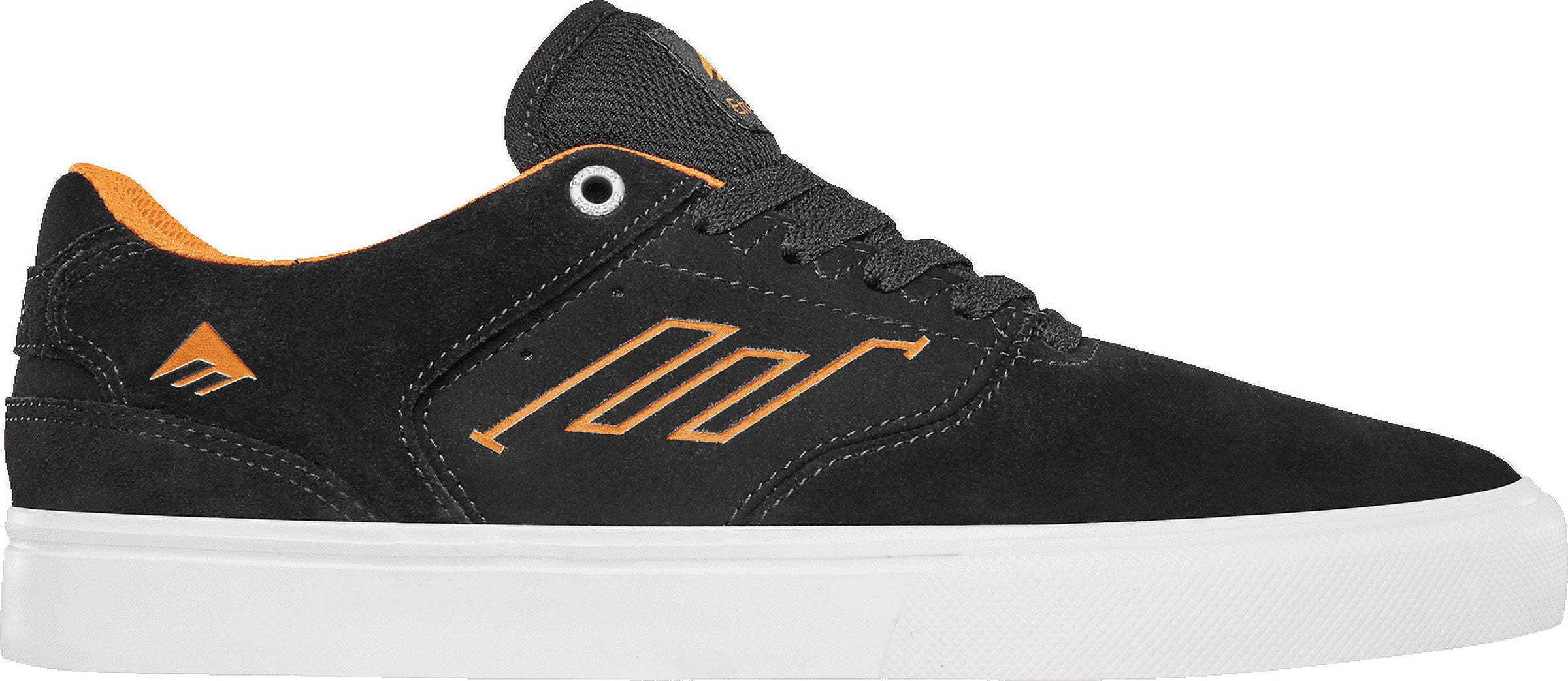 Emerica Mens Low Vulc X Jordan Powell Black White Orange Shoes - Walmart.com